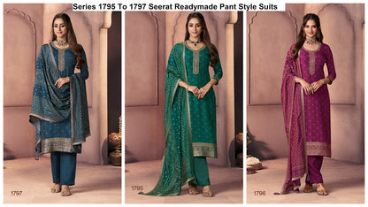 Series 1795 To 1797 Seerat Russian Silk Readymade Pant Style Suits Manufacturer