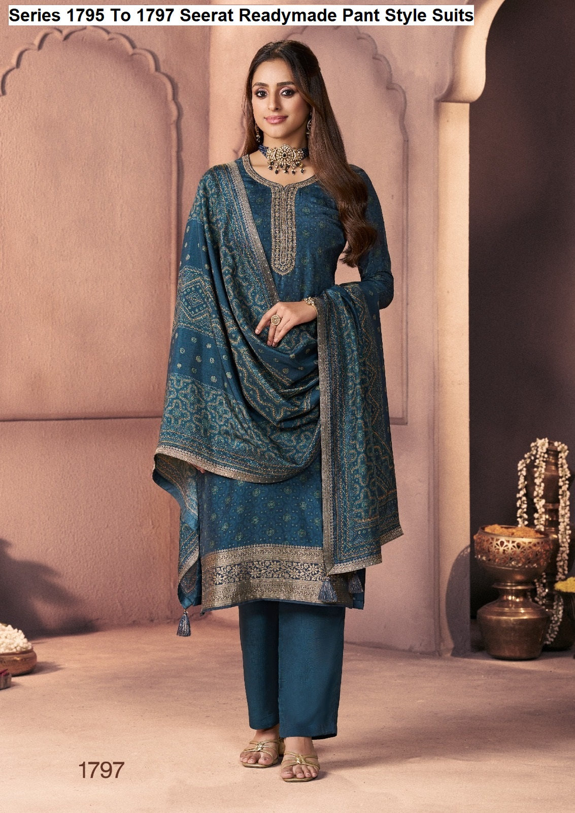 Series 1795 To 1797 Seerat Russian Silk Readymade Pant Style Suits Manufacturer