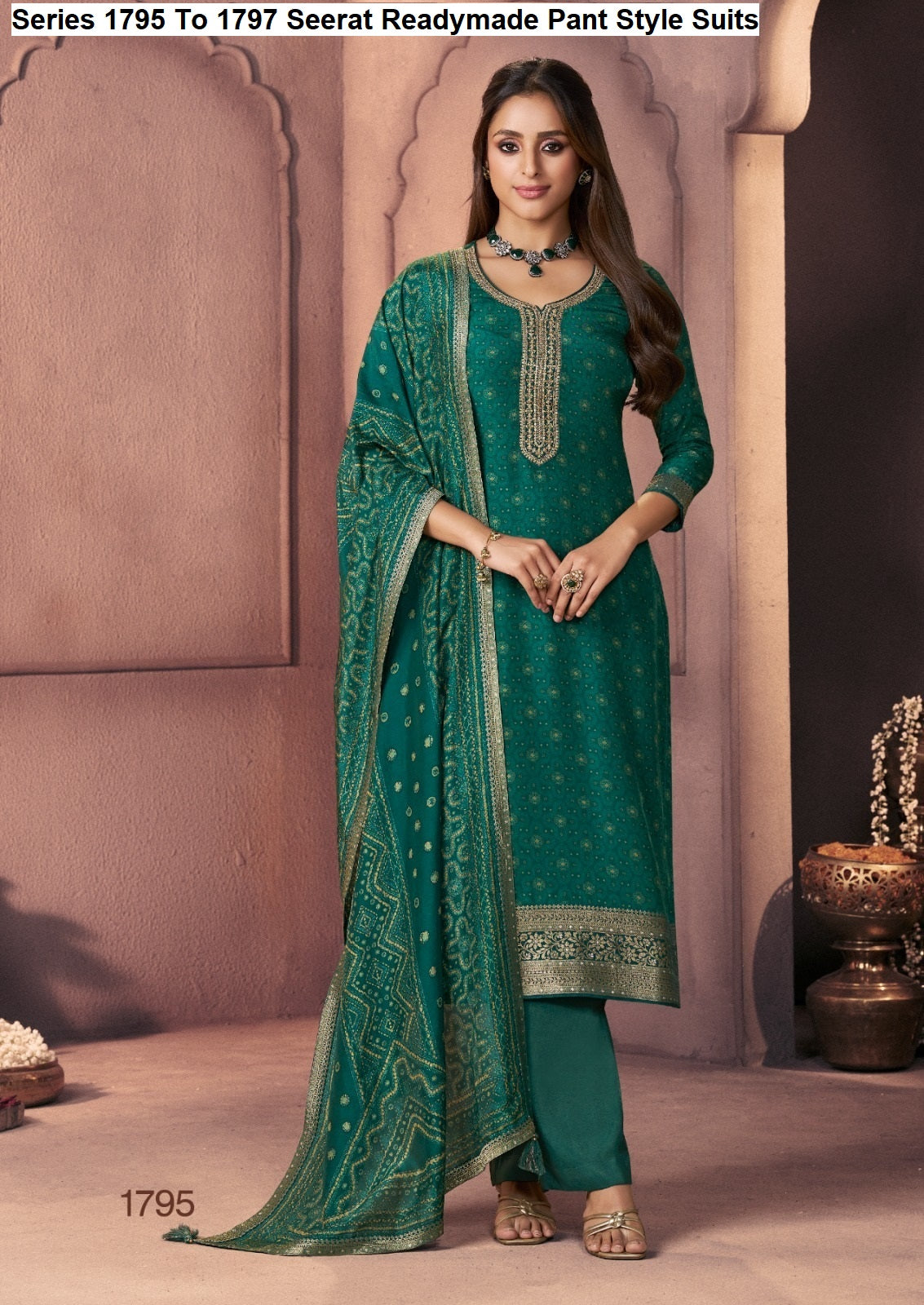 Series 1795 To 1797 Seerat Russian Silk Readymade Pant Style Suits Manufacturer