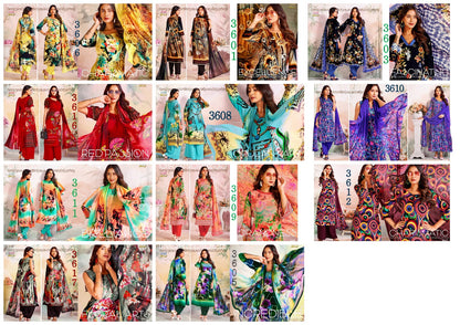 Series 3600 Vaishali Fashions Pure Crape Pant Style Suits Manufacturer India