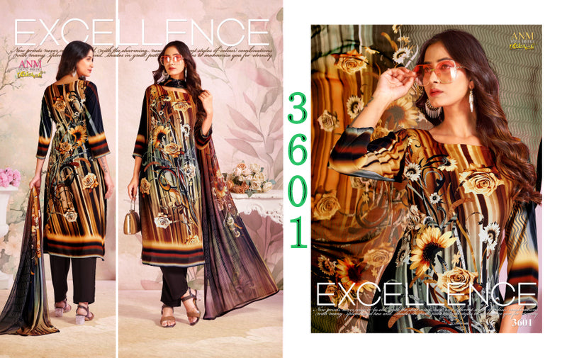 Series 3600 Vaishali Fashions Pure Crape Pant Style Suits Manufacturer India