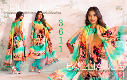 Series 3600 Vaishali Fashions Pure Crape Pant Style Suits Manufacturer India