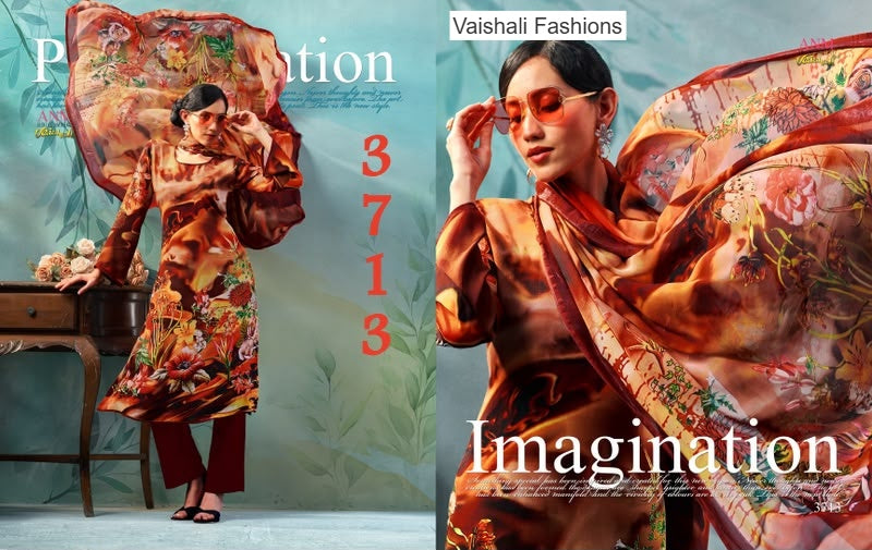 Series 3700 Vaishali Fashions Pant Style Suits Wholesale Rate