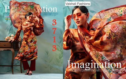 Series 3700 Vaishali Fashions Pant Style Suits Wholesale Rate