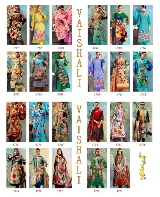 Series 3700 Vaishali Fashions Pant Style Suits Wholesale Rate