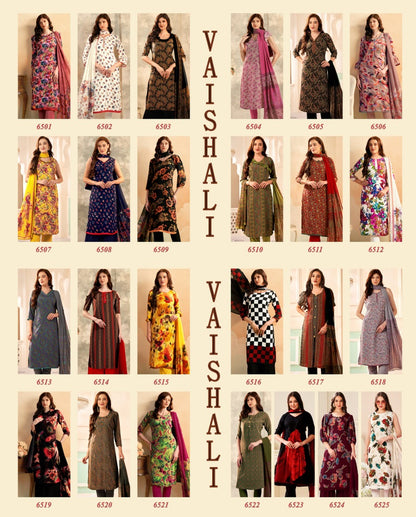 Series 6500 Vaishali Fashions Pant Style Suits Exporter Gujarat