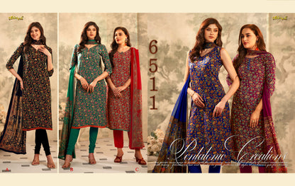 Series 6500 Vaishali Fashions Pant Style Suits Exporter Gujarat
