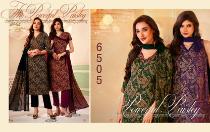 Series 6500 Vaishali Fashions Pant Style Suits Exporter Gujarat