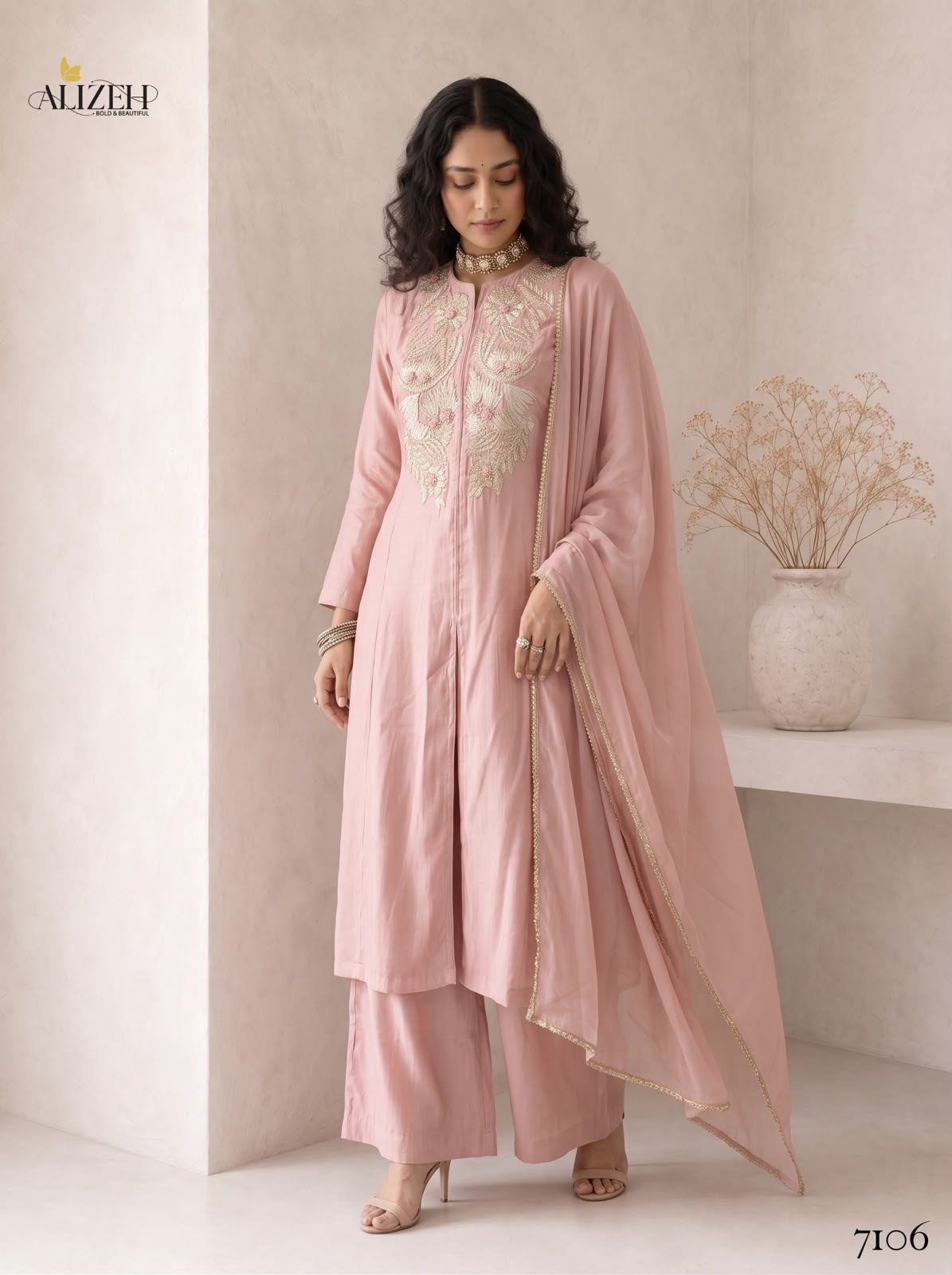 Series 7106-7109 Alizeh Roman Silk Readymade Suits Manufacturer Gujarat