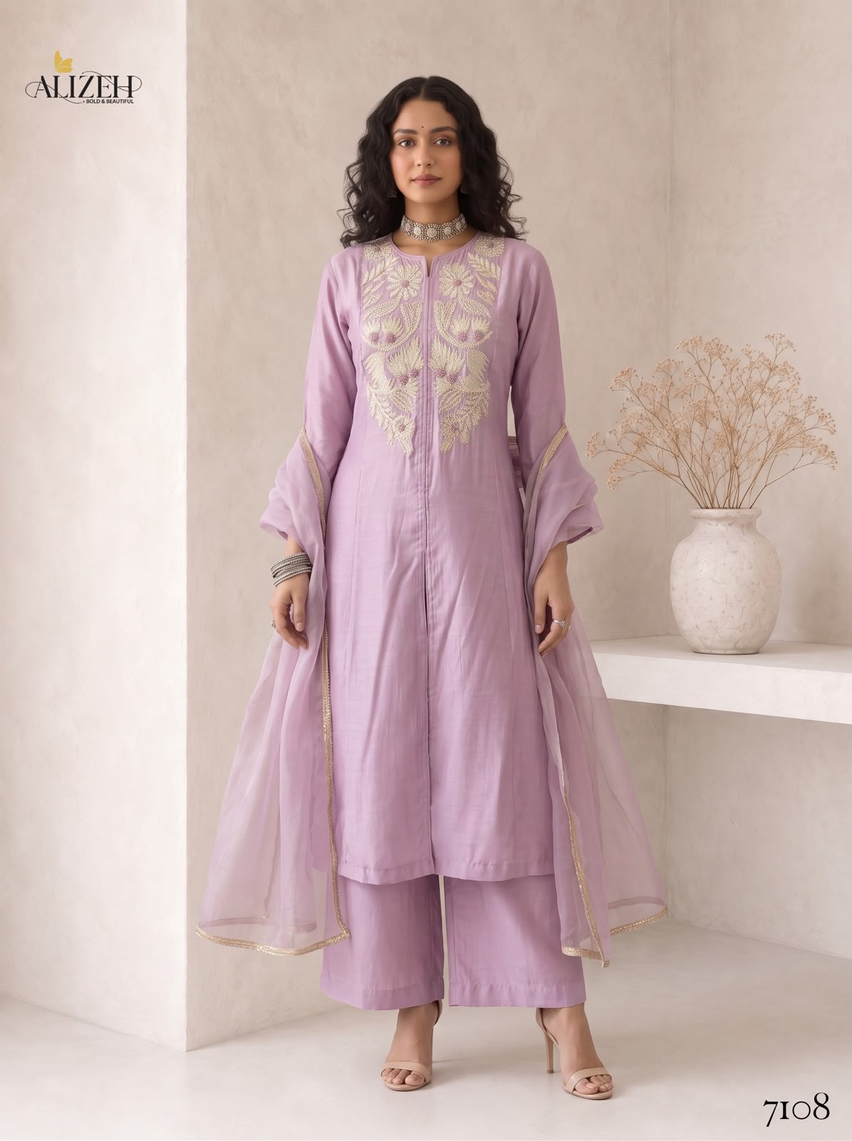 Series 7106-7109 Alizeh Roman Silk Readymade Suits Manufacturer Gujarat