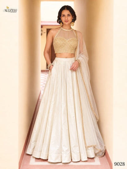 Series 9027-9030 Alizeh Net Readymade Lehenga Choli Manufacturer Gujarat