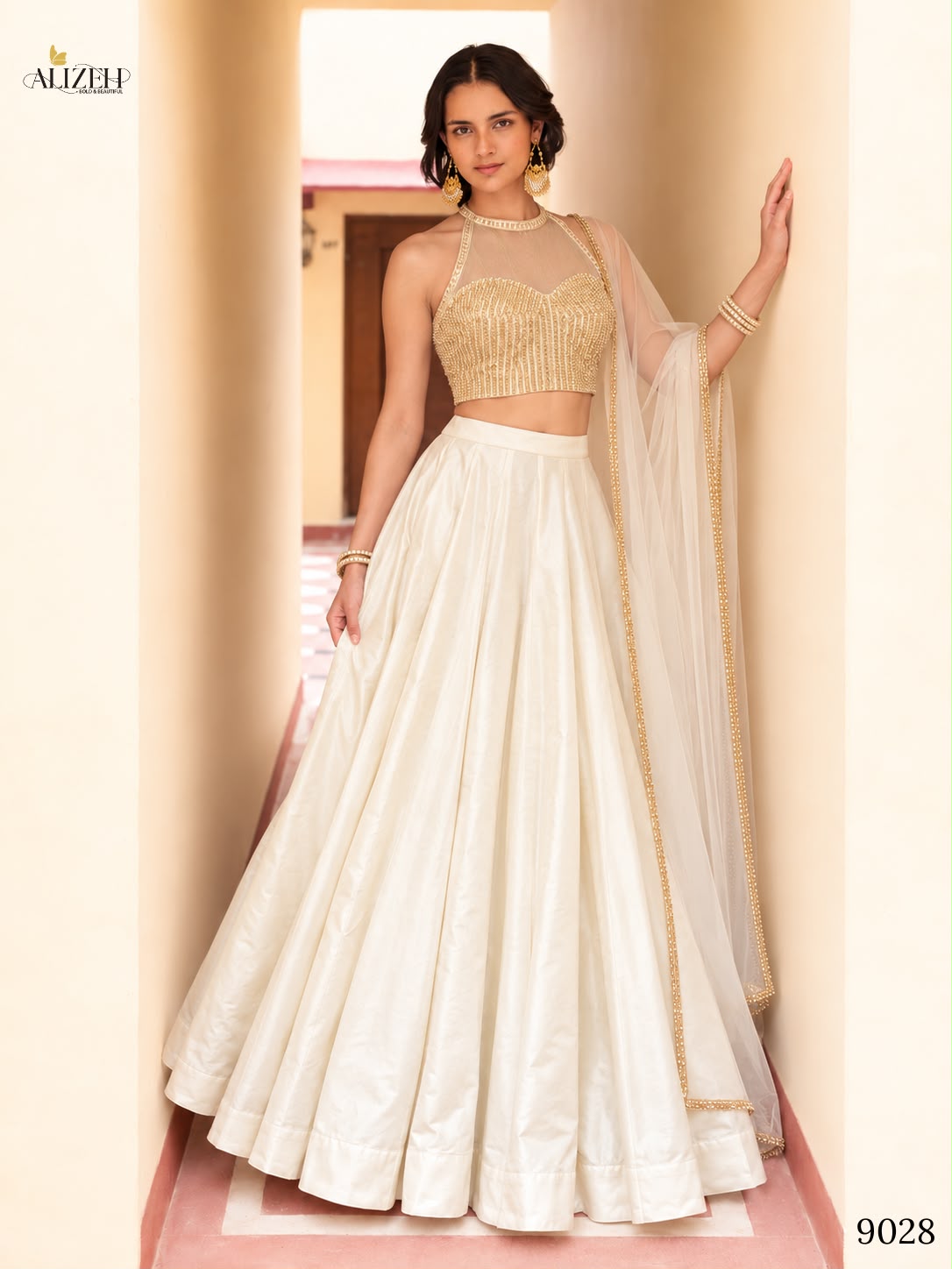 Series 9027-9030 Alizeh Net Readymade Lehenga Choli Manufacturer Gujarat