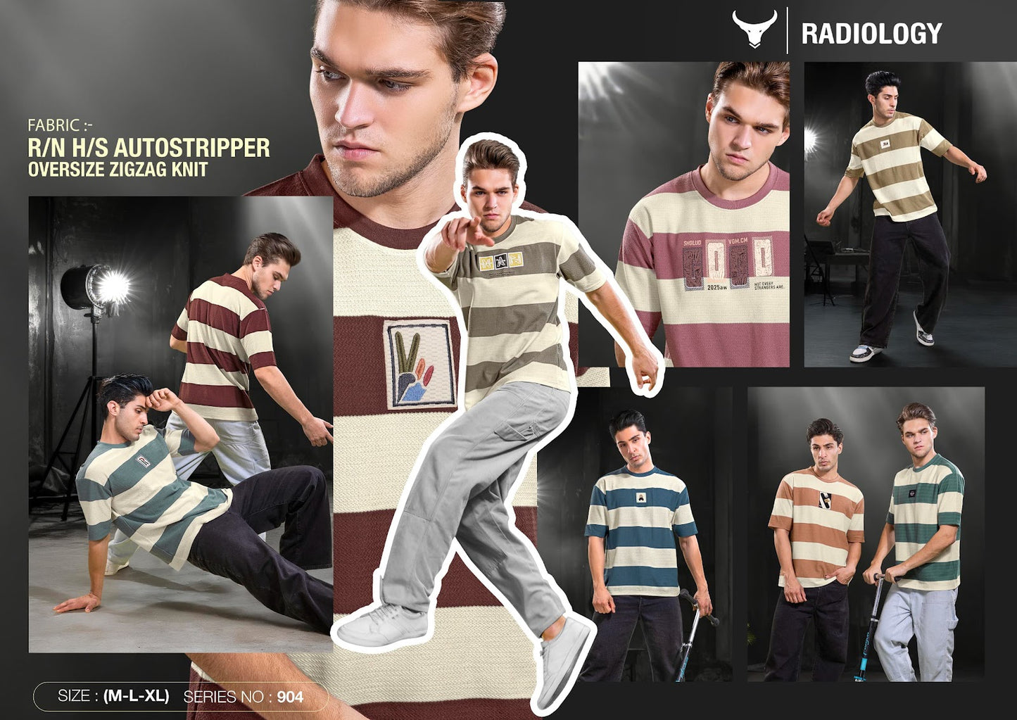 Series 904 Radiology Zig Zag Mens Tshirts Wholesaler India