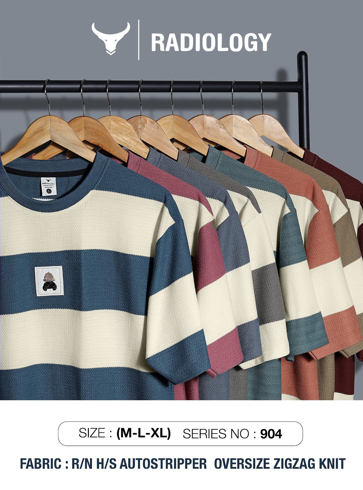 Series 904 Radiology Zig Zag Mens Tshirts Wholesaler India