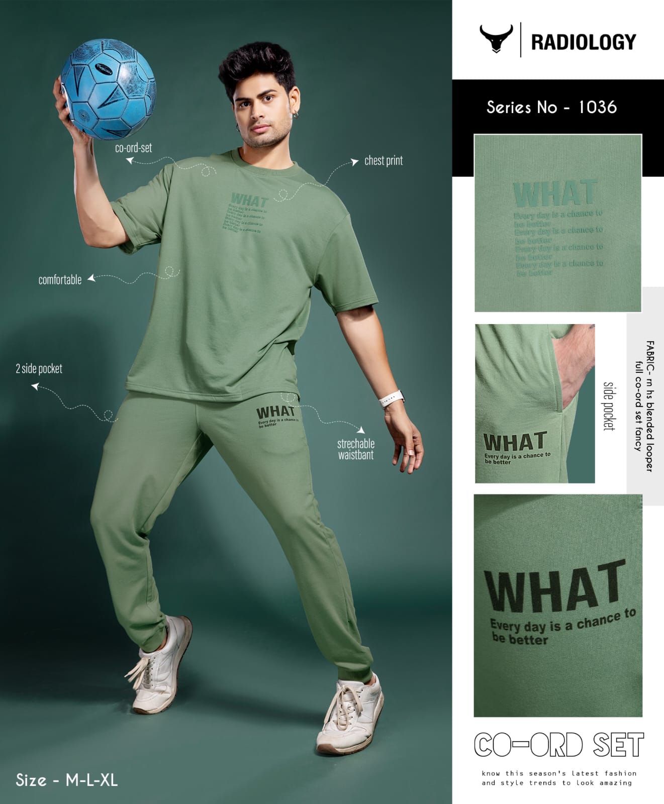 Series No 1036 Radiology Looper Mens Co Ord Set Wholesale
