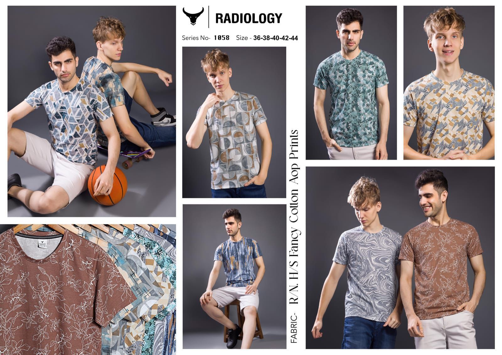 Series No 1058 Radiology Cotton Mens Tshirts Wholesale Price