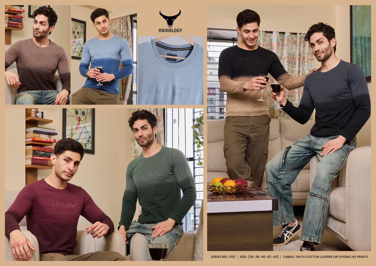 Series No 1100 Radiology Cotton Looper Mens Tshirts Manufacturer Ahmedabad