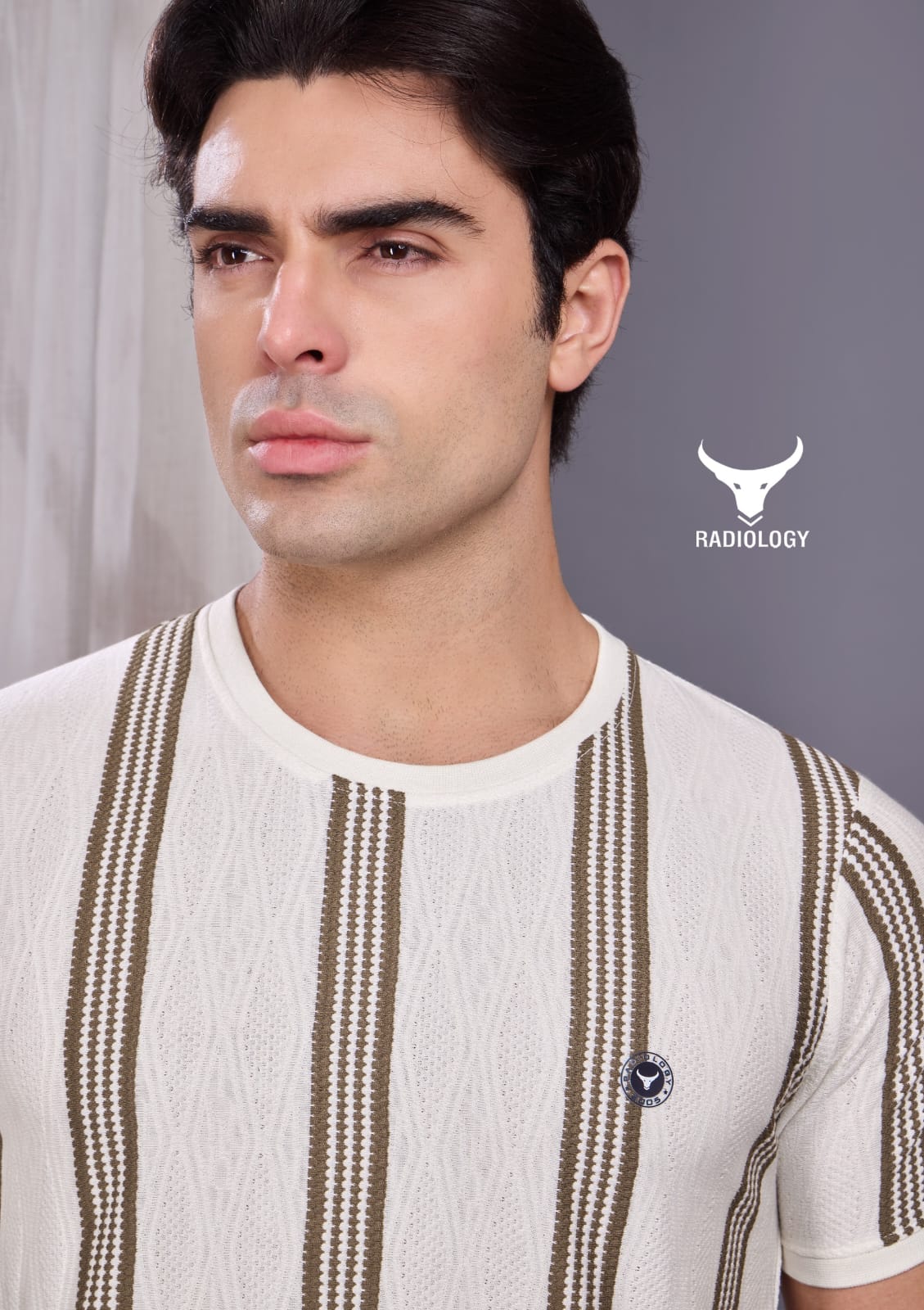 Series No 1217 Stripes Radiology Vertical Mens Tshirts Exporter Gujarat