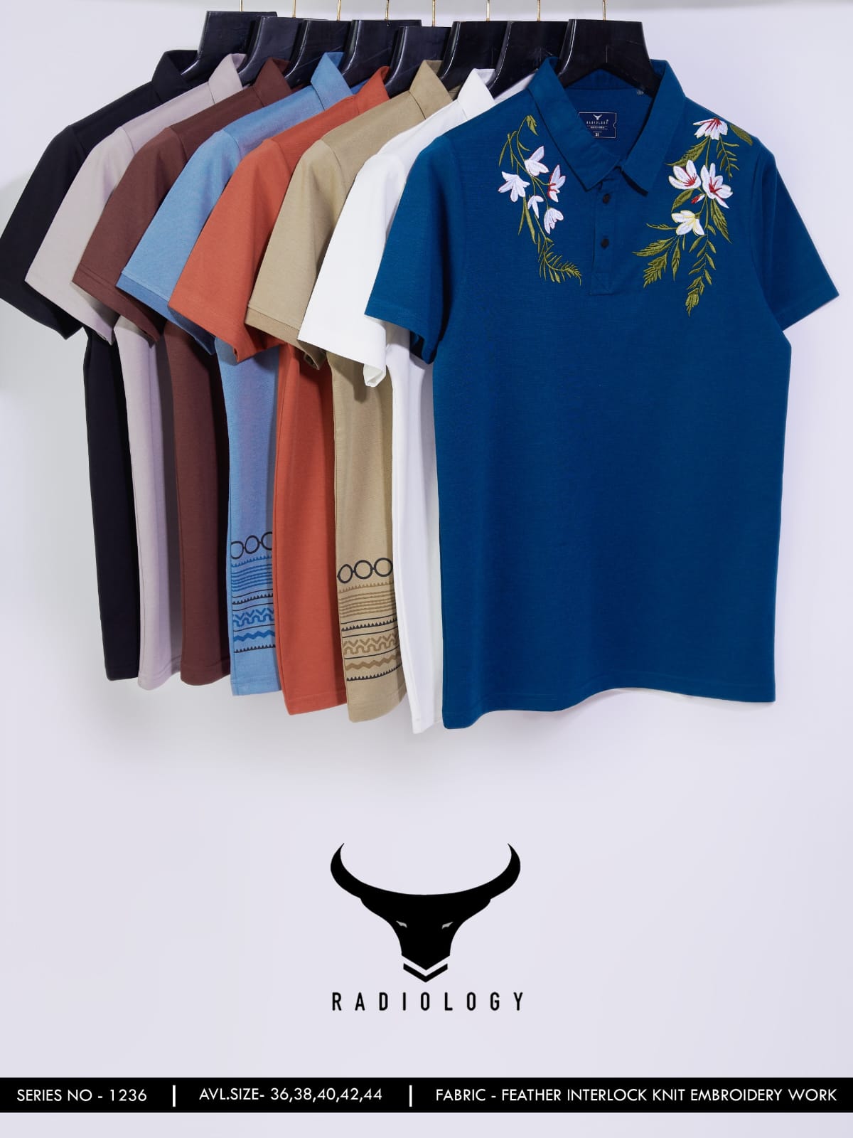 Series No 1236 Radiology Feather Knit Mens Tshirts Supplier