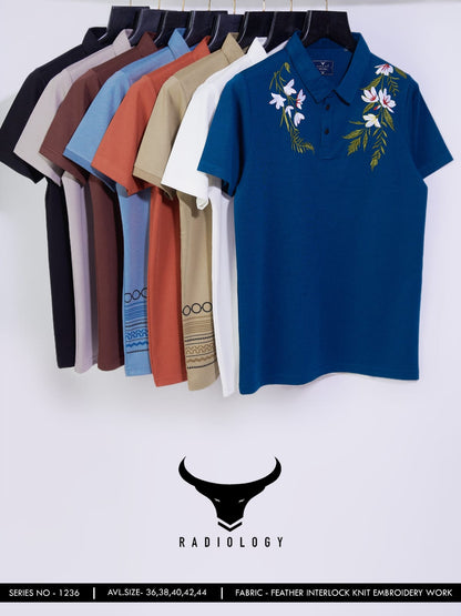 Series No 1236 Radiology Feather Knit Mens Tshirts Supplier
