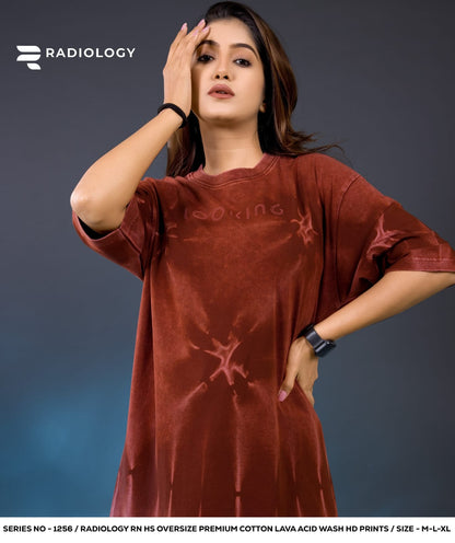 Series No 1256 Oversize Radiology Biowash Unisex Tshirt Wholesale
