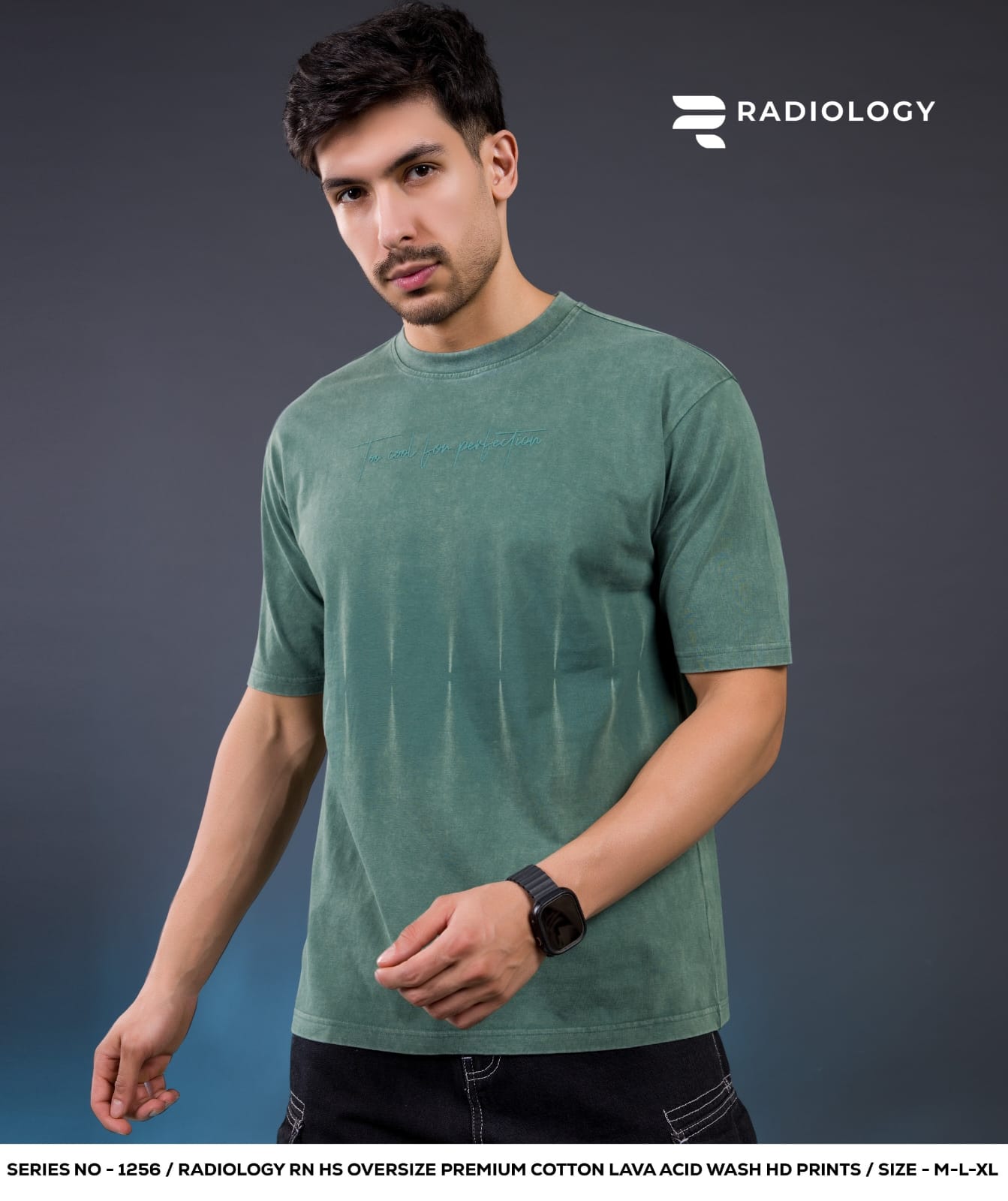 Series No 1256 Oversize Radiology Biowash Unisex Tshirt Wholesale