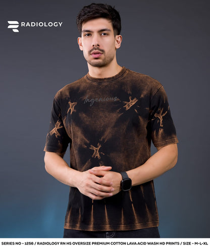 Series No 1256 Oversize Radiology Biowash Unisex Tshirt Wholesale