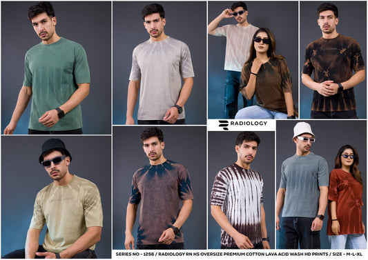 Series No 1256 Oversize Radiology Biowash Unisex Tshirt Wholesale
