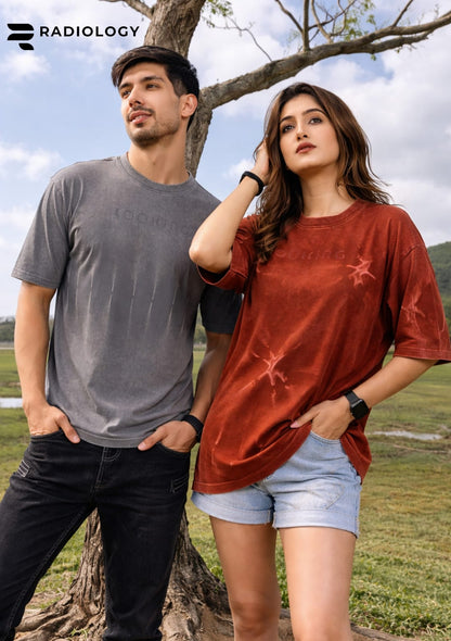 Series No 1256 Oversize Radiology Biowash Unisex Tshirt Wholesale