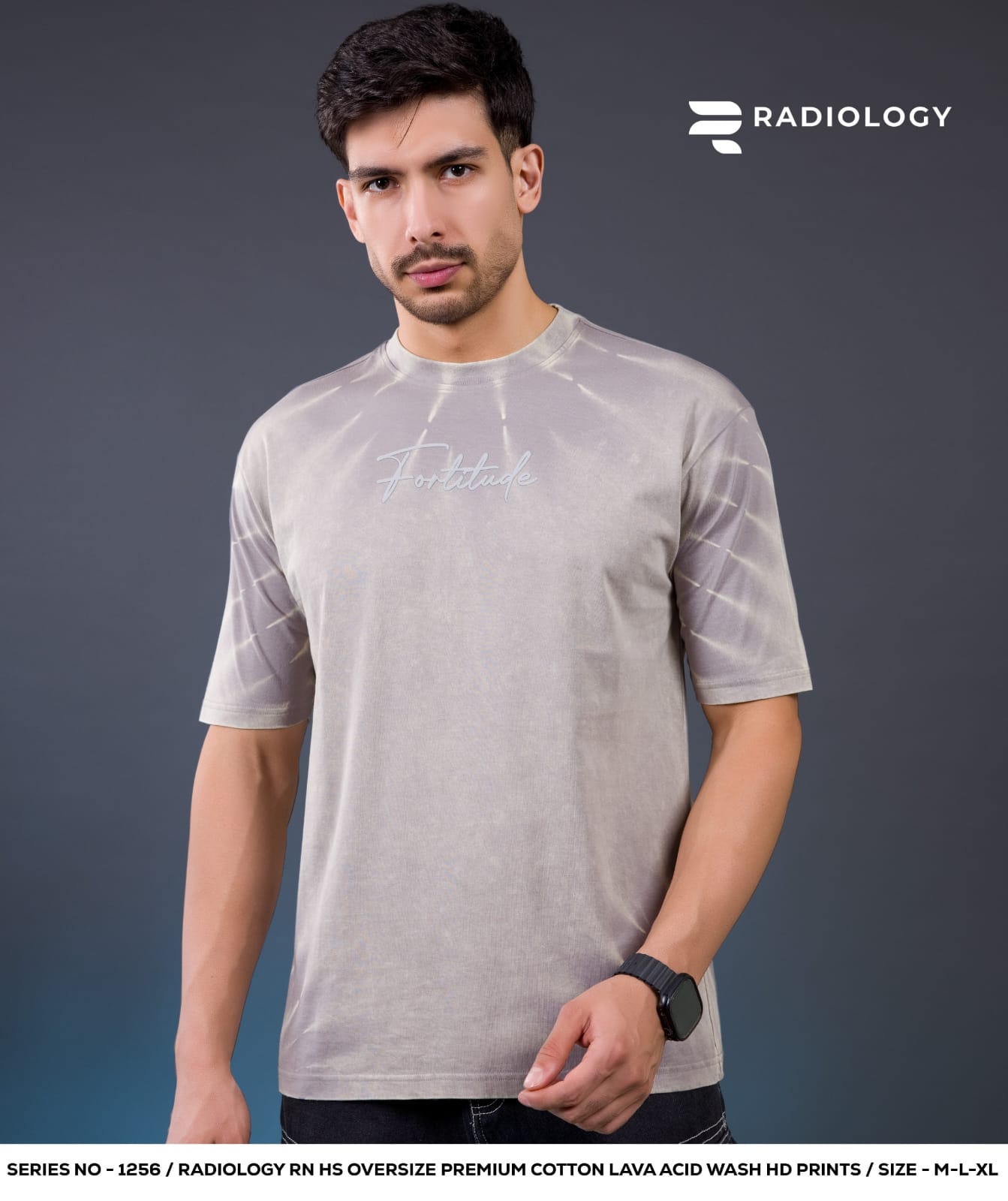 Series No 1256 Oversize Radiology Biowash Unisex Tshirt Wholesale