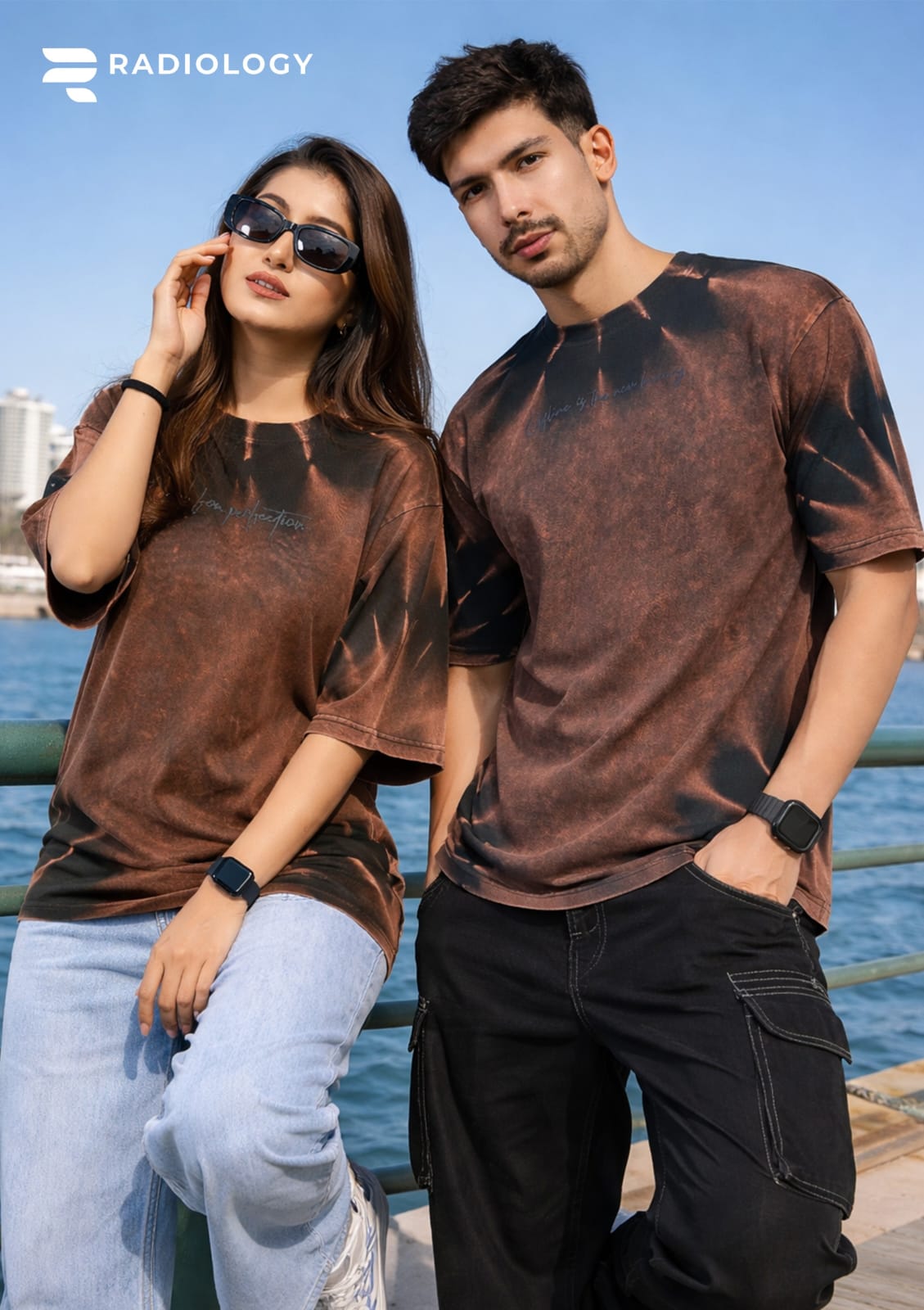 Series No 1256 Oversize Radiology Biowash Unisex Tshirt Wholesale