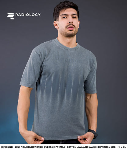 Series No 1256 Oversize Radiology Biowash Unisex Tshirt Wholesale