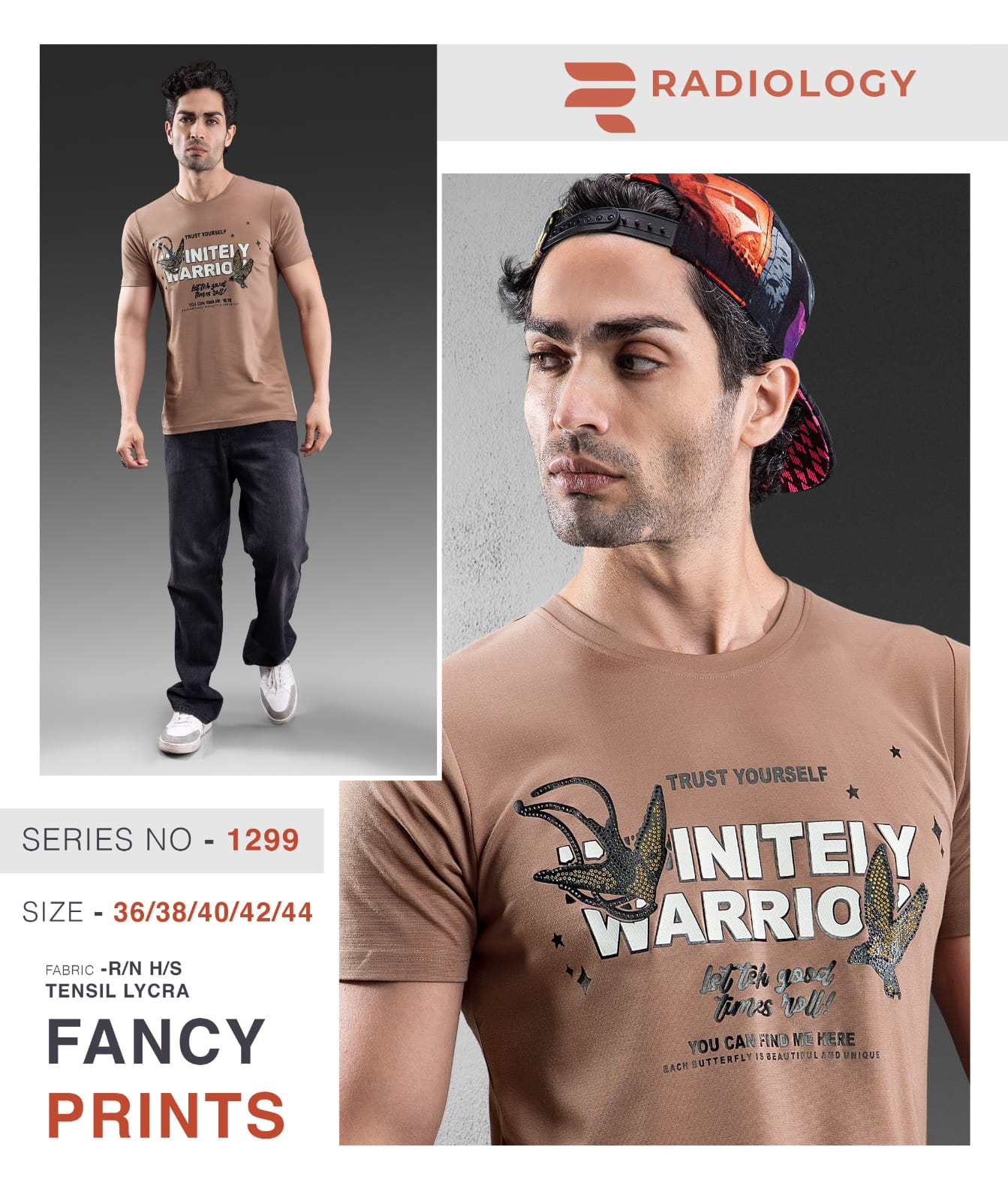 Series No 1299 Radiology Tencil Lycra Mens Tshirts Wholesale Price