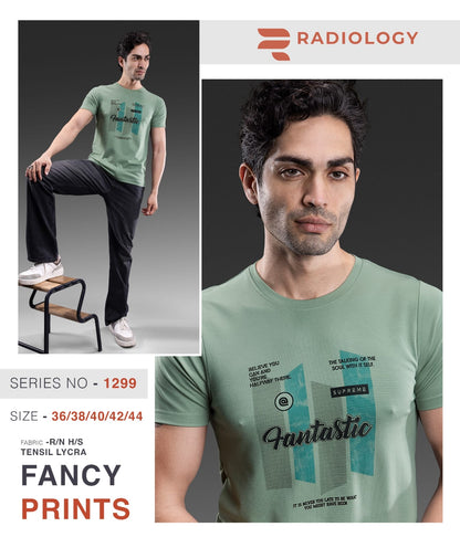 Series No 1299 Radiology Tencil Lycra Mens Tshirts Wholesale Price