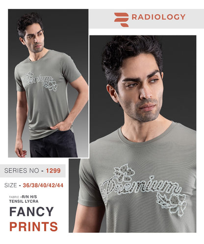 Series No 1299 Radiology Tencil Lycra Mens Tshirts Wholesale Price