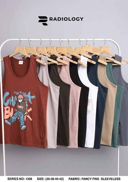 Series No 1308 Radiology Cotton Biowashed Mens Sando Wholesaler