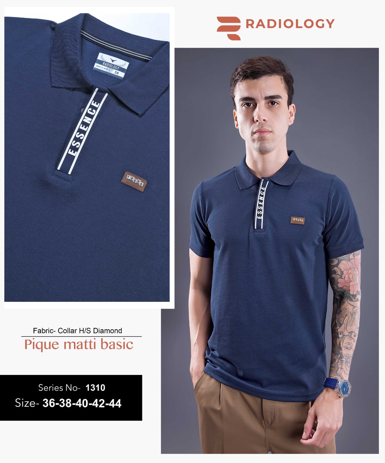 Series No 1310 Radiology Interlock Mens Tshirts Exporter