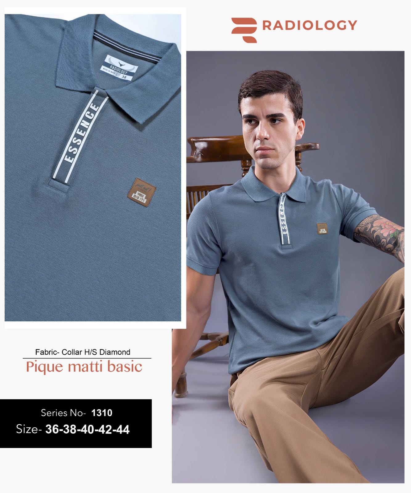 Series No 1310 Radiology Interlock Mens Tshirts Exporter