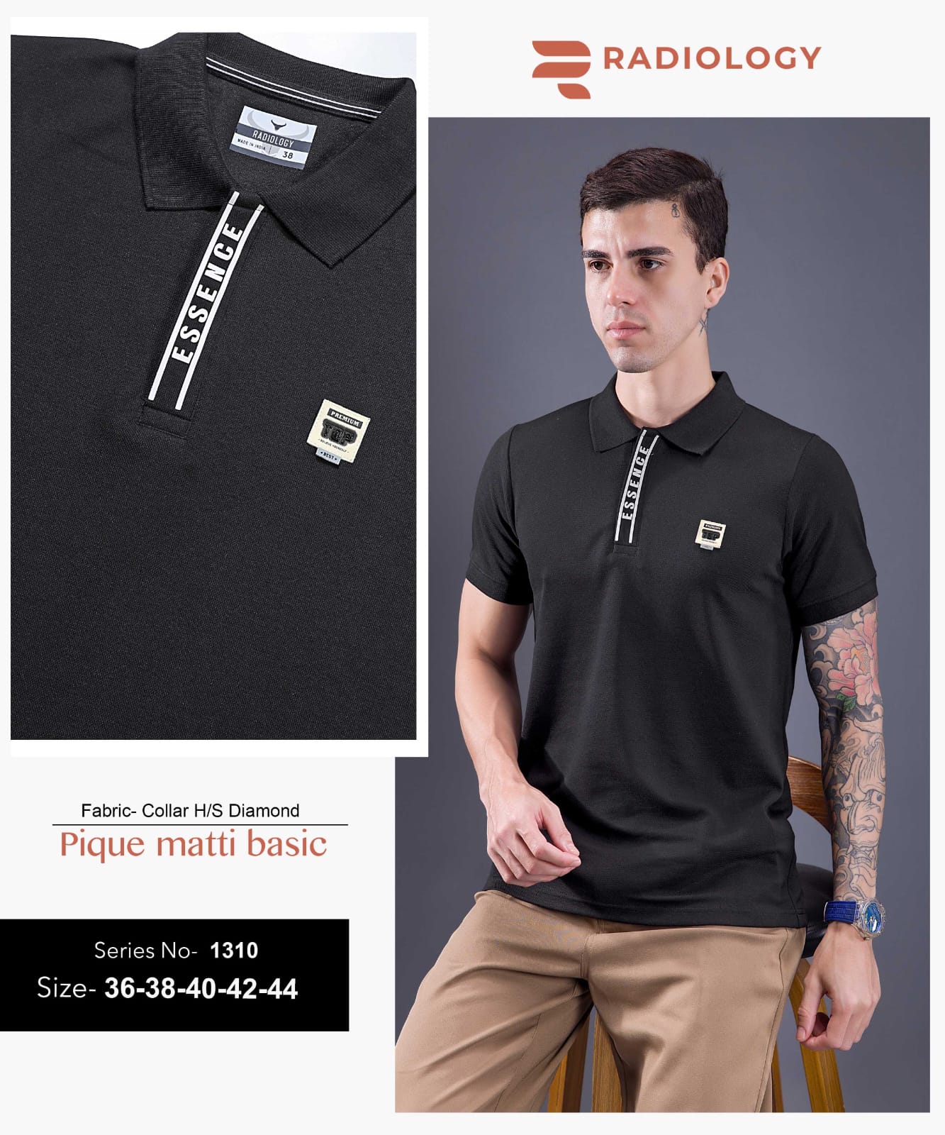 Series No 1310 Radiology Interlock Mens Tshirts Exporter