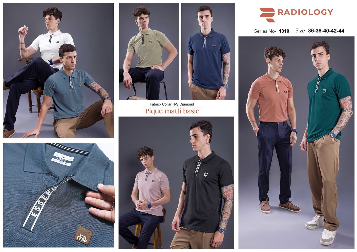 Series No 1310 Radiology Interlock Mens Tshirts Exporter