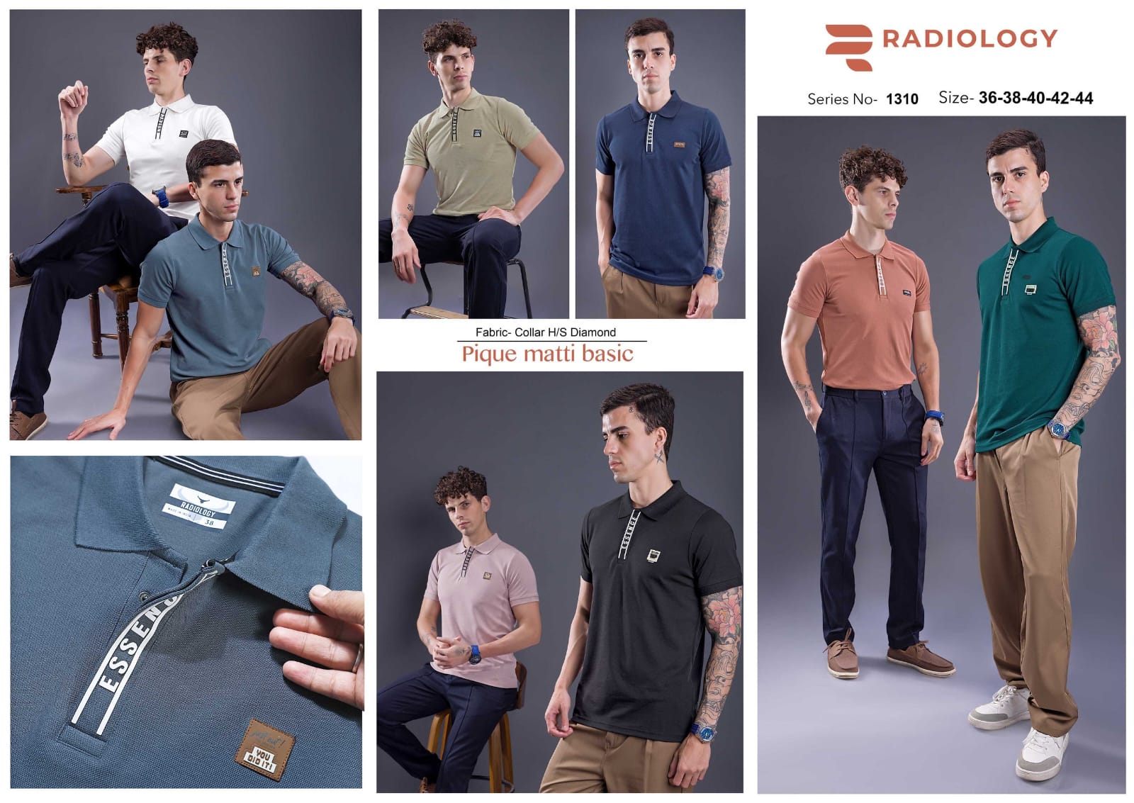 Series No 1310 Radiology Interlock Mens Tshirts Exporter