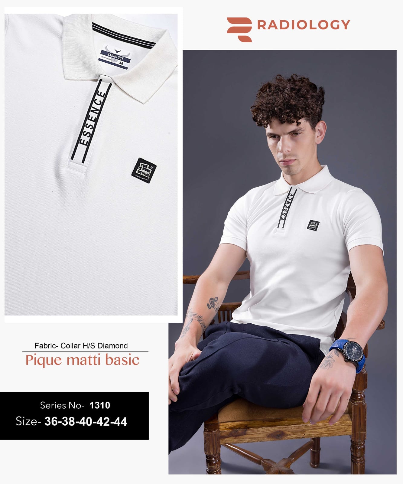 Series No 1310 Radiology Interlock Mens Tshirts Exporter