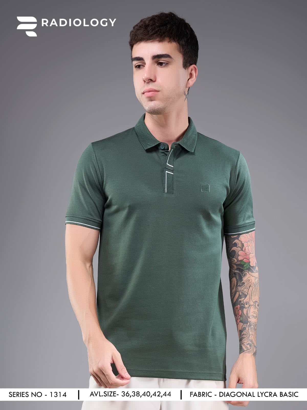 Series No 1314 Radiology Lycra Knit Mens Tshirts Wholesale Rate