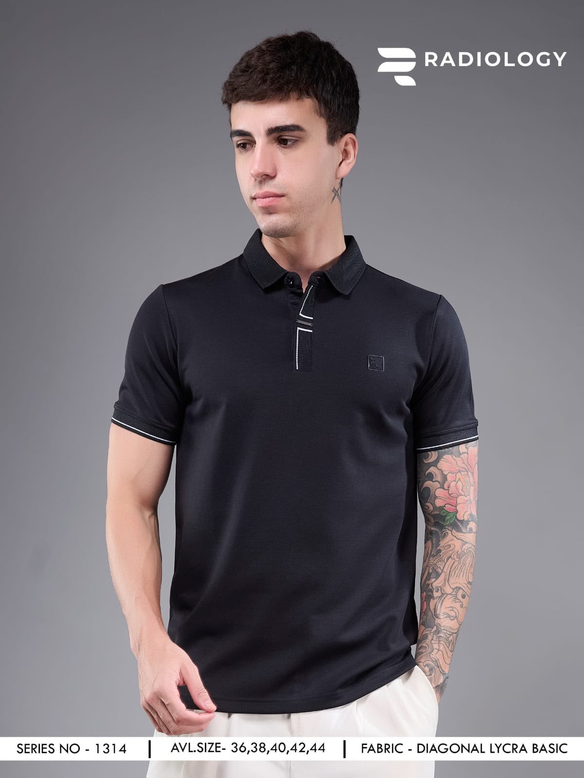 Series No 1314 Radiology Lycra Knit Mens Tshirts Wholesale Rate