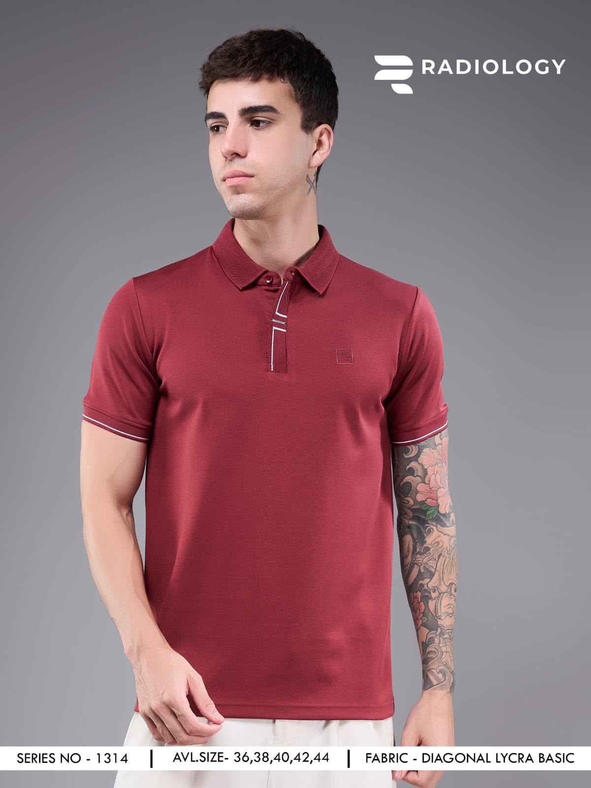 Series No 1314 Radiology Lycra Knit Mens Tshirts Wholesale Rate