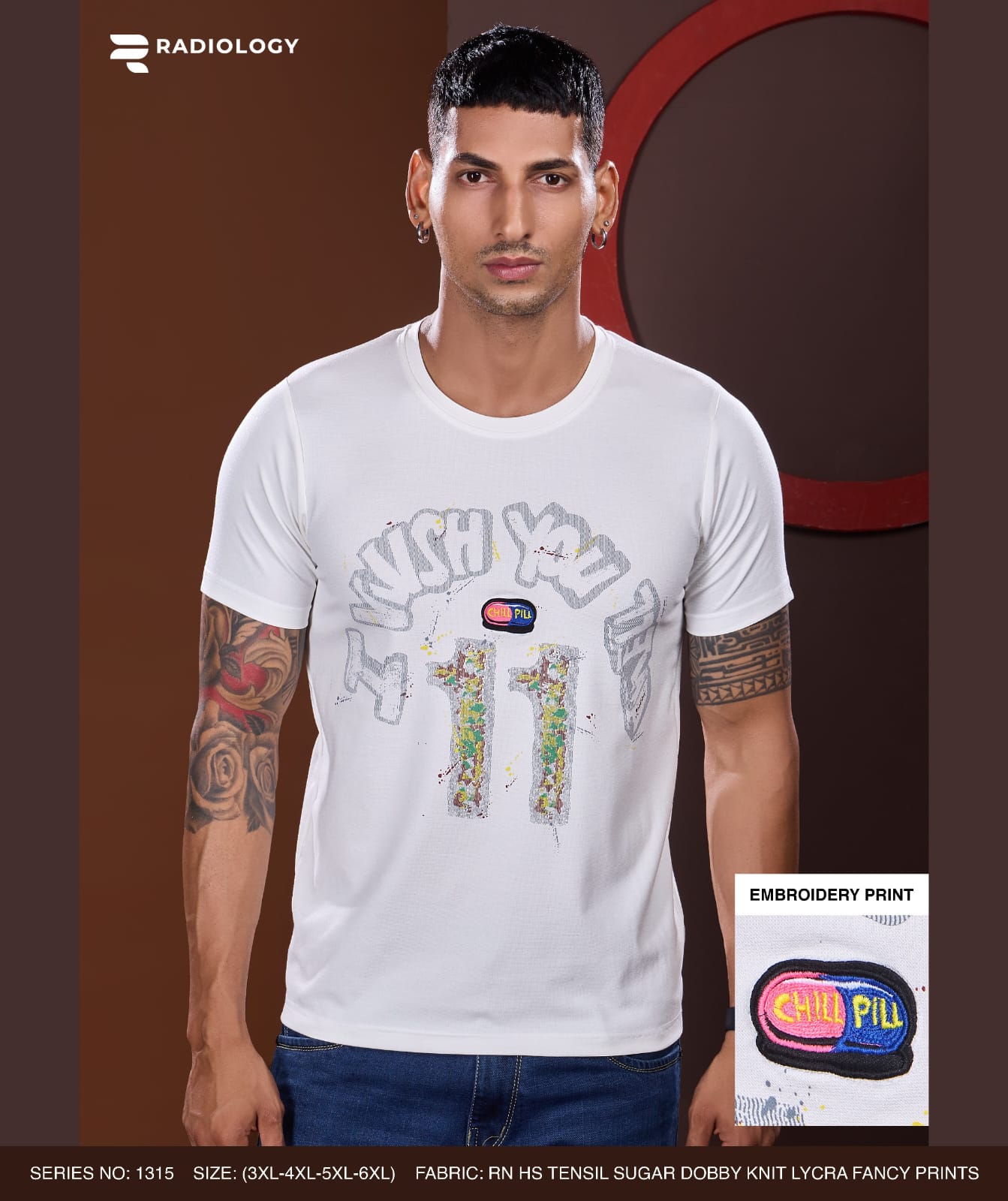 Series No 1315 Radiology Knit Mens Tshirts Manufacturer Ahmedabad