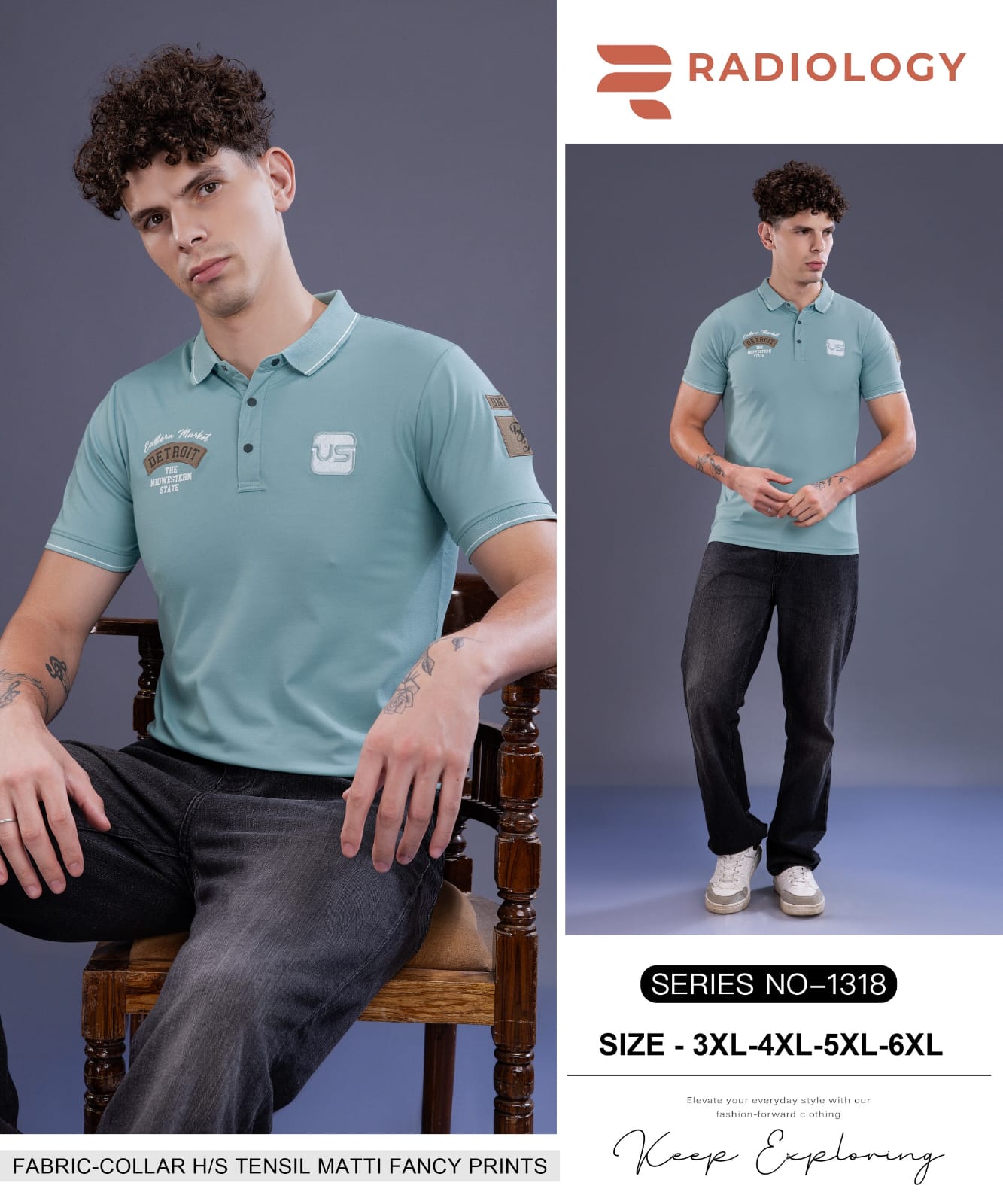 Series No 1318 Radiology Tencil Lycra Mens Tshirts Manufacturer Ahmedabad
