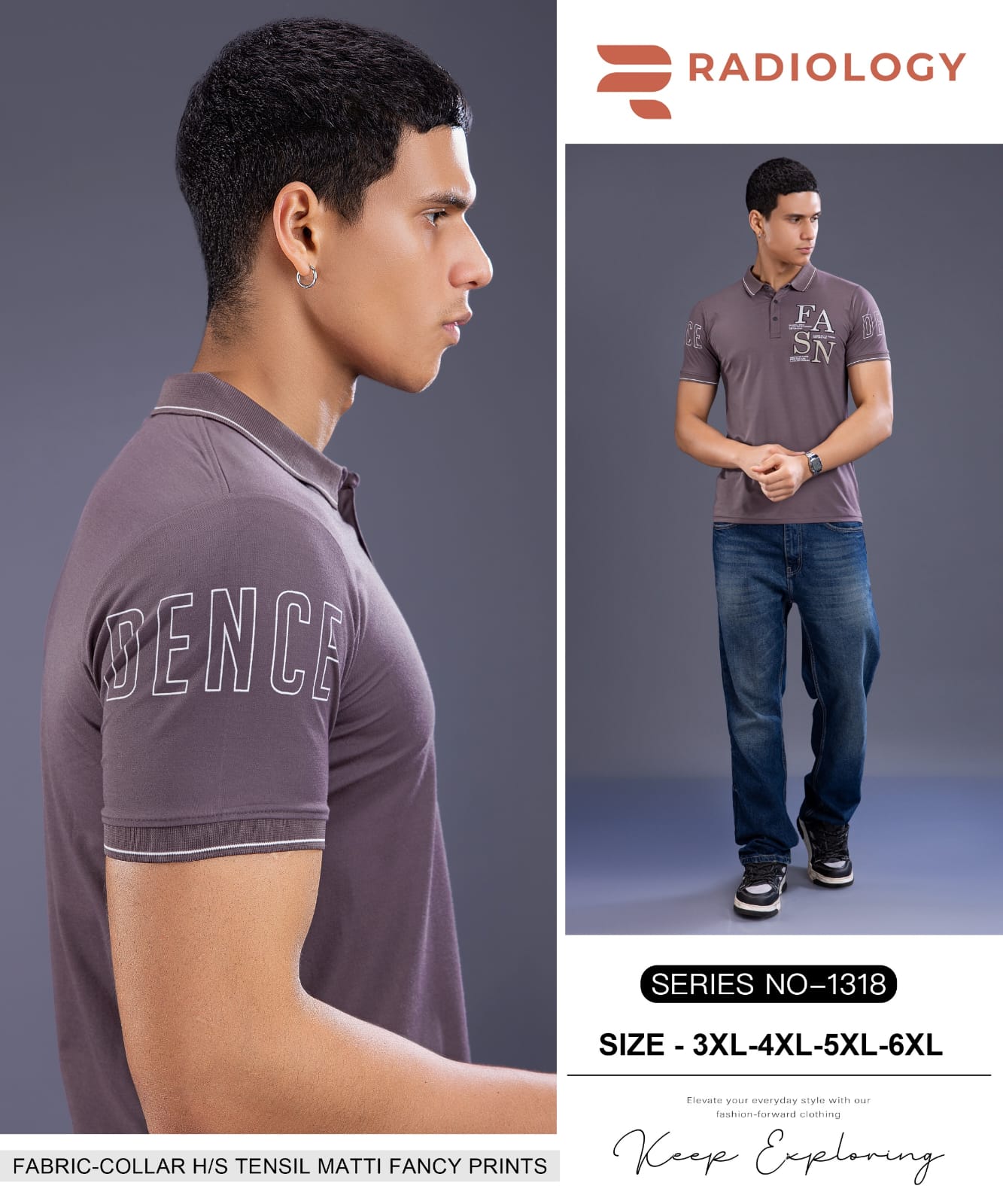 Series No 1318 Radiology Tencil Lycra Mens Tshirts Manufacturer Ahmedabad