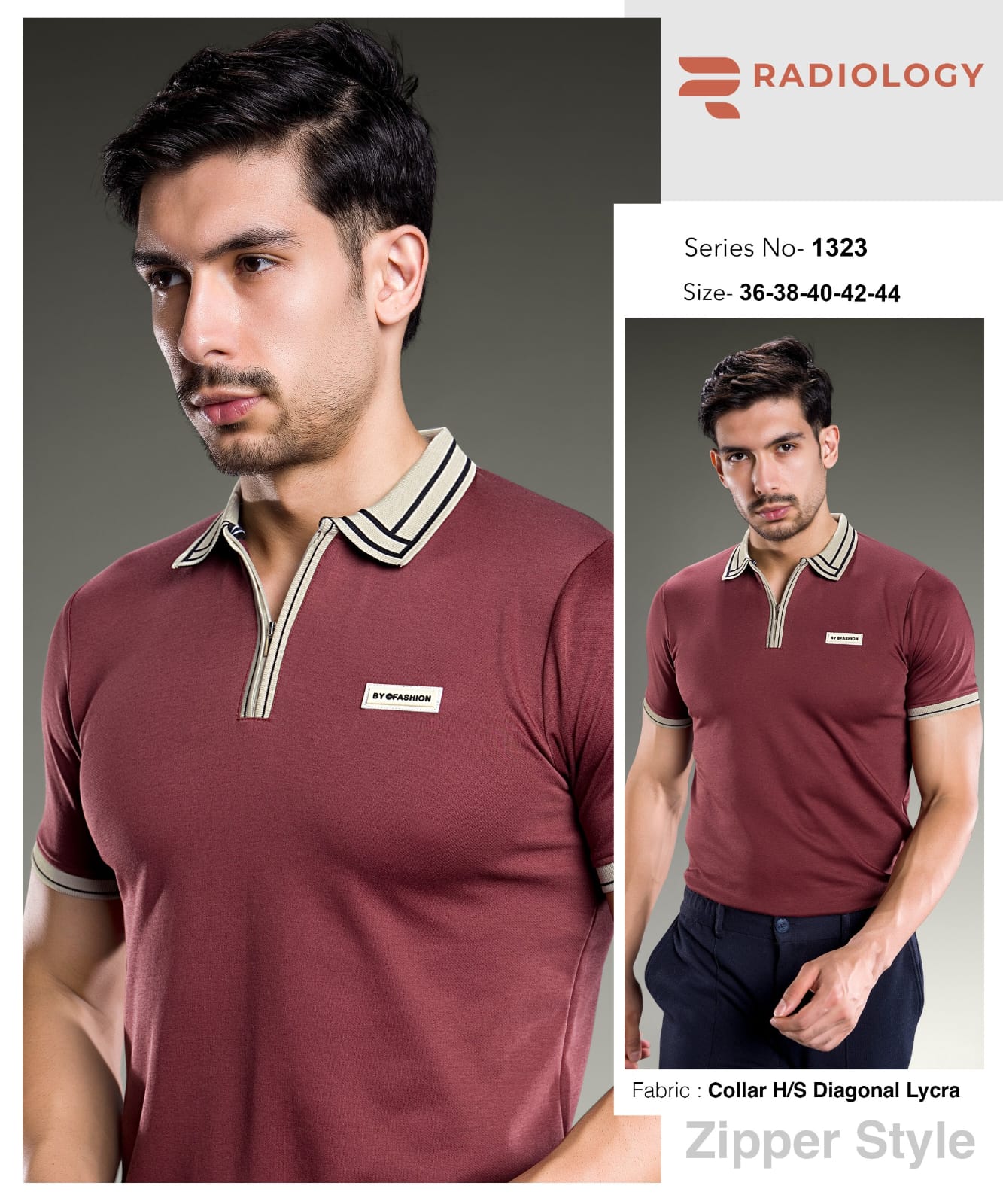 Series No 1323 Radiology Lycra Knit Mens Tshirts Wholesale Rate