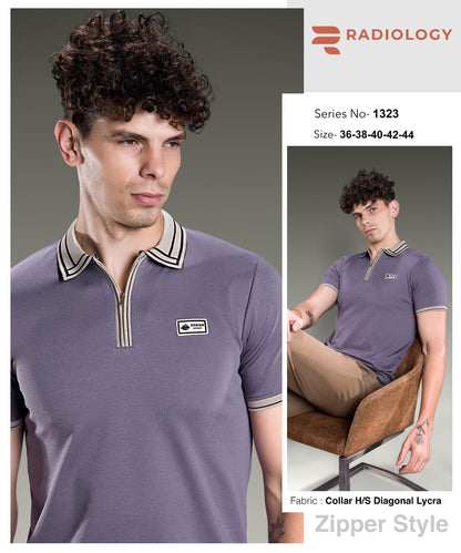 Series No 1323 Radiology Lycra Knit Mens Tshirts Wholesale Rate